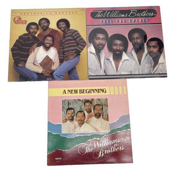 Other - Williams Brothers Gospel Vinyl LP Lot Feel the Spirit New Beginning VG+